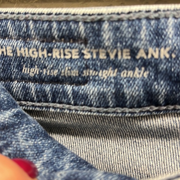 AG Anthropologie Stevie High Rise Skinny Ankle Jeans 25 - Picture 8 of 14